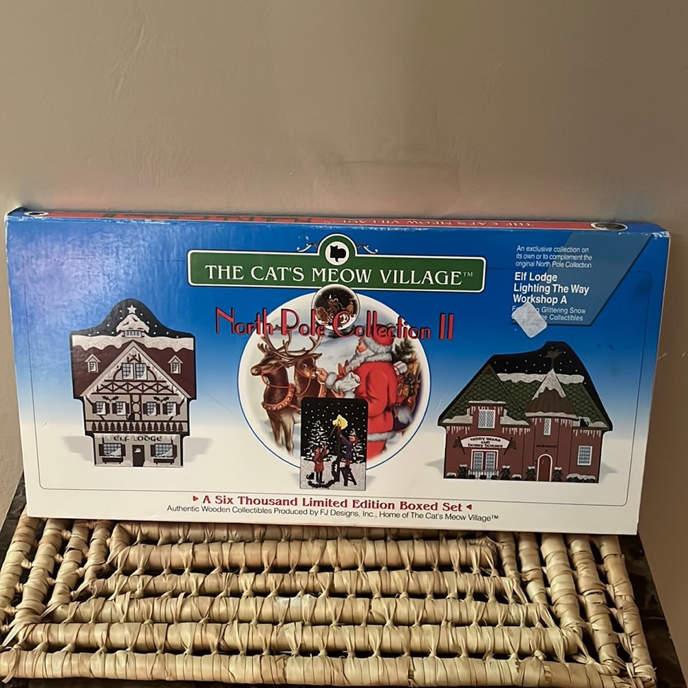 The Cat’s Meow Village North Pole Collection II Boxed Set 1998